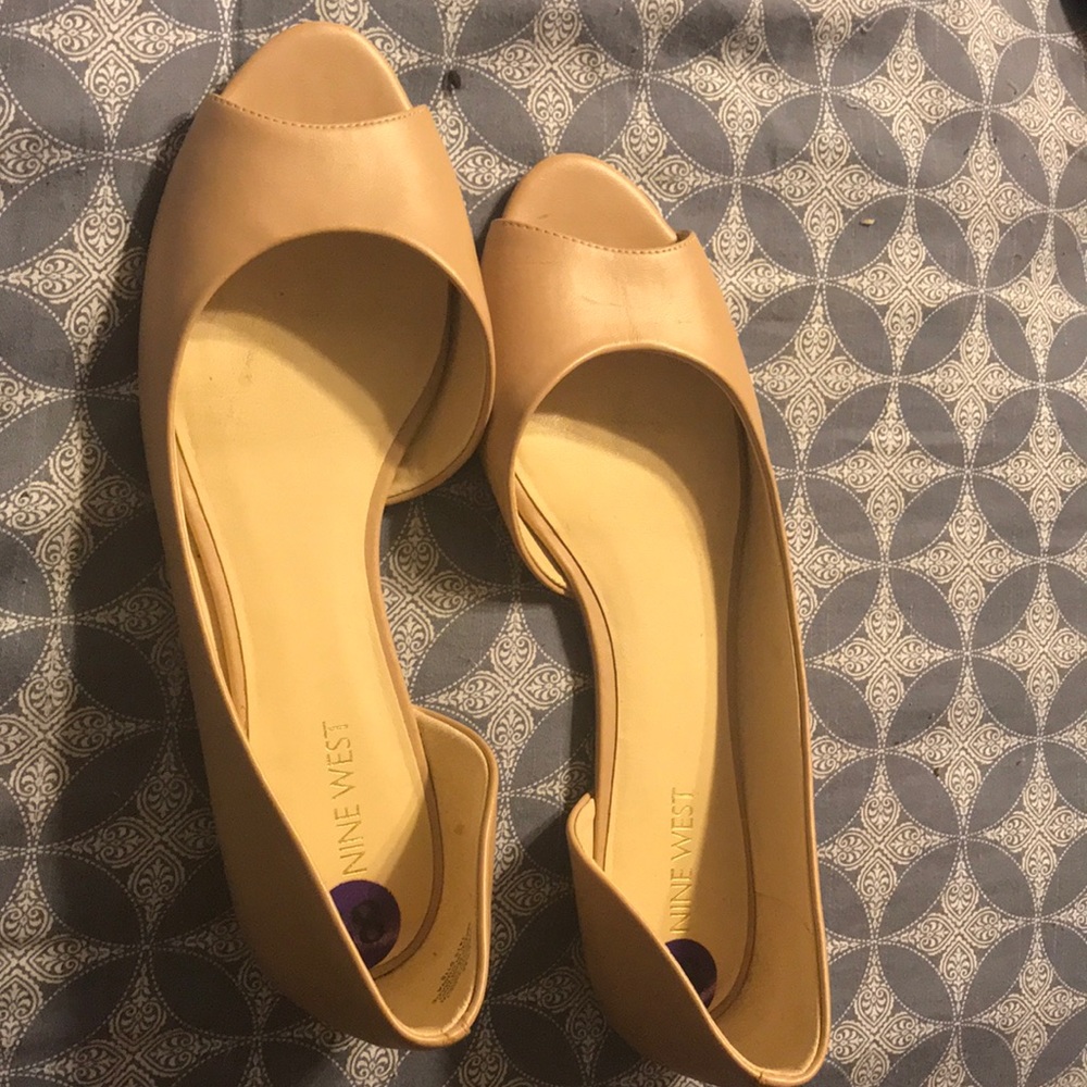 Nine West Beige slip ons